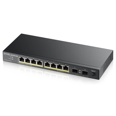 Zyxel GS1100-10HP v2 No administrado Gigabit Ethernet (10/100/1000) Energía sobre Ethernet (PoE) Negro