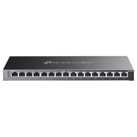 TP-Link Omada SG2016P switch Gestionado L2/L2+ Gigabit Ethernet (10/100/1000) Energía sobre Ethernet (PoE) Negro