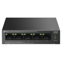TP-Link LiteWave LS105P No administrado Fast Ethernet (10/100) Energía sobre Ethernet (PoE) Negro