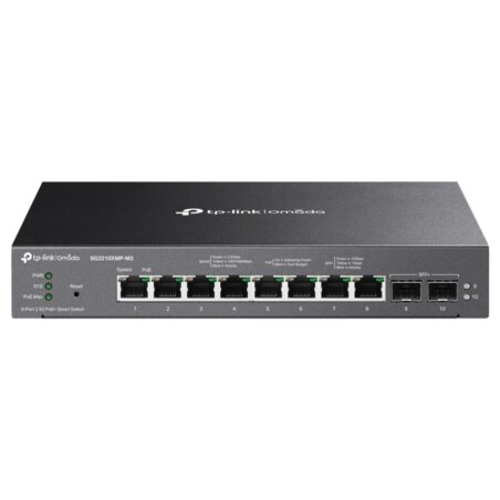 TP-Link Omada SG2210XMP-M2 switch Gestionado L2/L2+ 2.5G Ethernet (100/1000/2500) Energía sobre Ethernet (PoE) Montaje en pared/