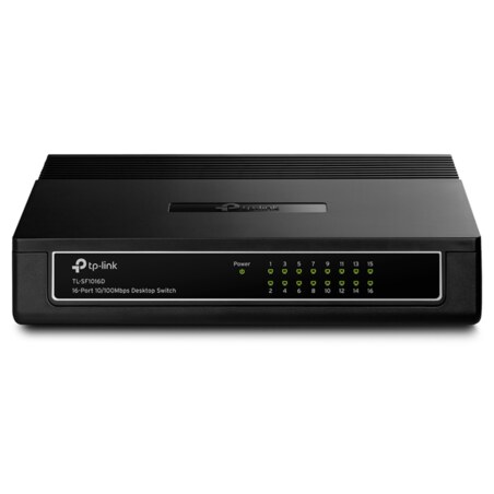 TP-Link TL-SF1016D No administrado Fast Ethernet (10/100) Negro