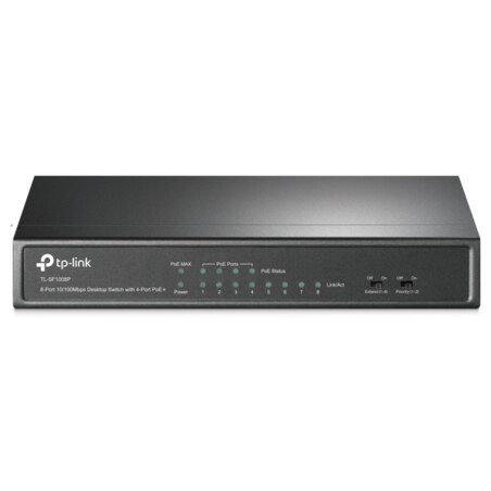 TP-Link TL-SF1008P No administrado Fast Ethernet (10/100) Energía sobre Ethernet (PoE) Negro