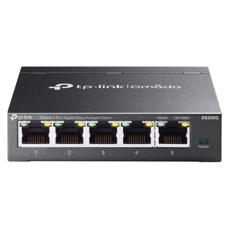 TP-Link Omada ES205G switch Gestionado Gigabit Ethernet (10/100/1000) Negro