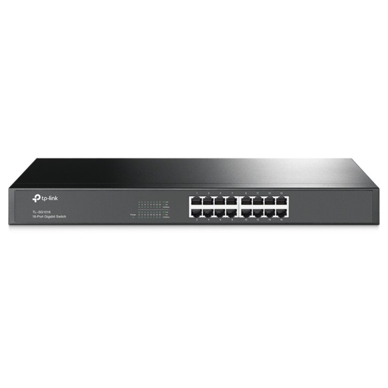 TP-Link TL-SG1016 No administrado Gigabit Ethernet (10/100/1000) 1U Negro