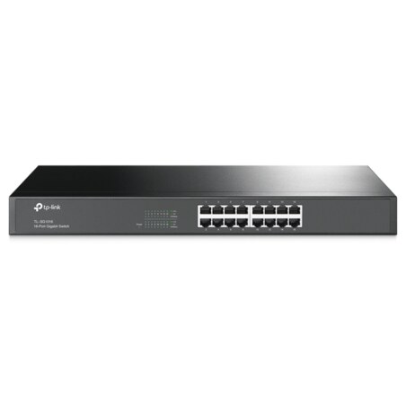 TP-Link TL-SG1016 No administrado Gigabit Ethernet (10/100/1000) 1U Negro
