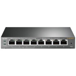 TP-Link TL-SG108PE Gestionado L2 Gigabit Ethernet (10/100/1000) Energía sobre Ethernet (PoE) Negro