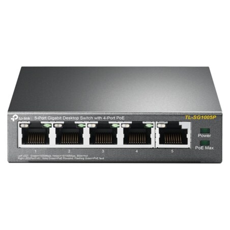 TP-Link TL-SG1005P No administrado Gigabit Ethernet (10/100/1000) Energía sobre Ethernet (PoE) Negro