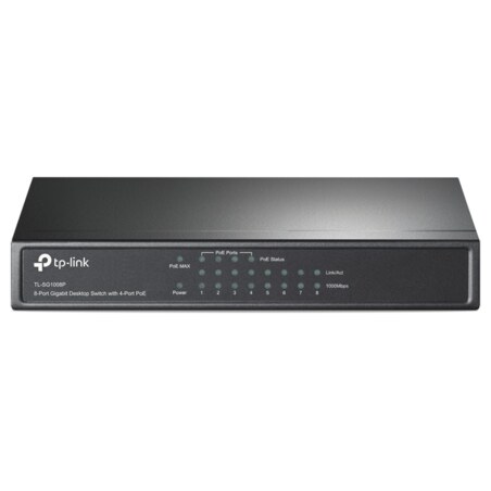 TP-Link TL-SG1008P Gestionado Gigabit Ethernet (10/100/1000) Energía sobre Ethernet (PoE) Gris
