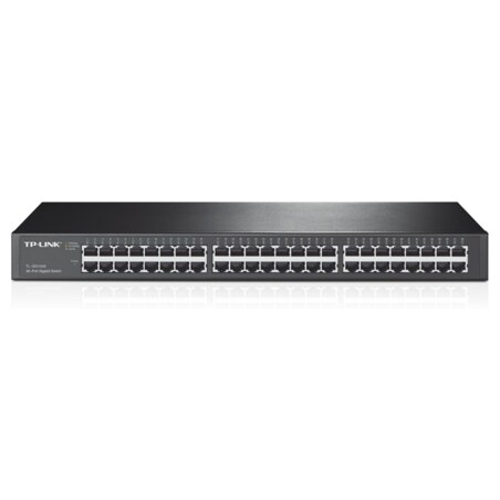 TP-Link TL-SG1048 No administrado Gigabit Ethernet (10/100/1000) 1U Negro