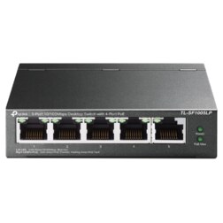 TP-Link TL-SF1005LP switch No administrado Fast Ethernet (10/100) Energía sobre Ethernet (PoE) Negro