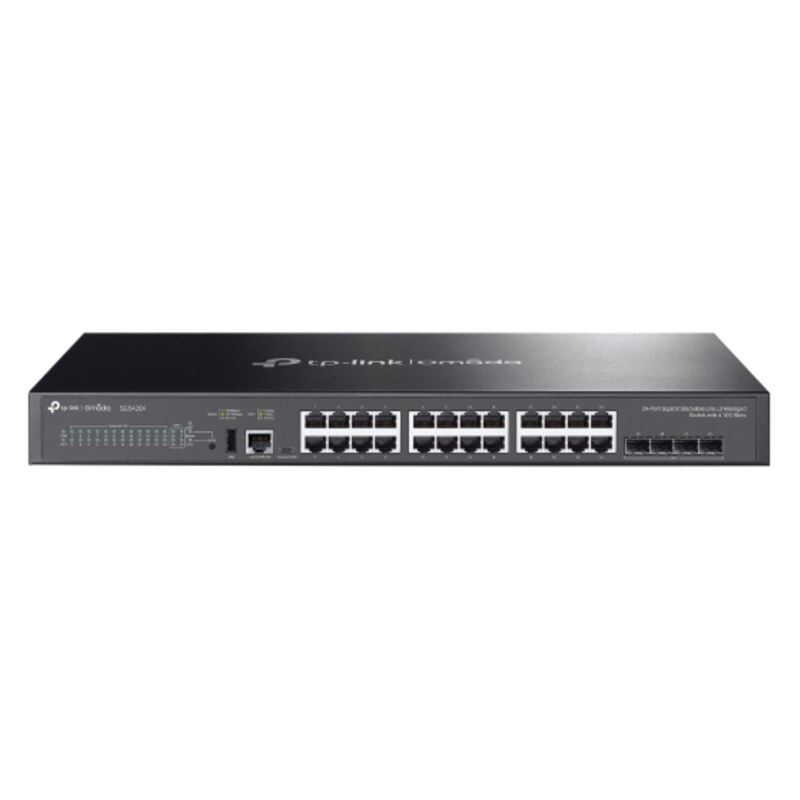 TP-Link Omada SG5428X switch Gestionado L3 Gigabit Ethernet (10/100/1000) Negro
