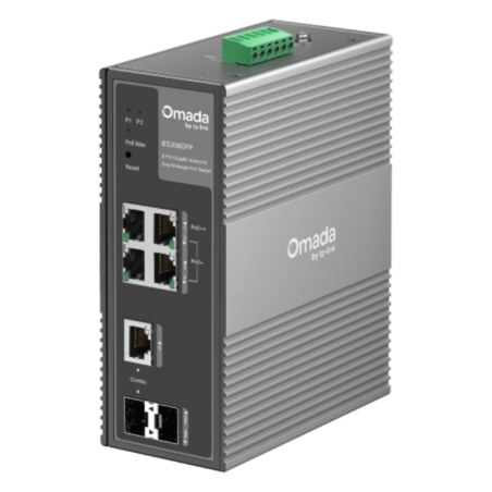 TP-Link IES206GPP switch Gestionado Gigabit Ethernet (10/100/1000) Energía sobre Ethernet (PoE) Negro