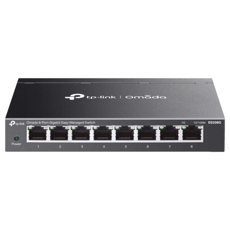 TP-Link Omada ES208G switch Gestionado L2 Gigabit Ethernet (10/100/1000) Negro