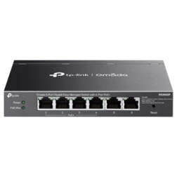 TP-Link Omada ES206GP switch Gestionado Gigabit Ethernet (10/100/1000) Energía sobre Ethernet (PoE) Negro
