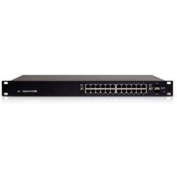 Ubiquiti Networks ES-24-250W switch Gestionado L2/L3 Gigabit Ethernet (10/100/1000) Energía sobre Ethernet (PoE) 1U Negro