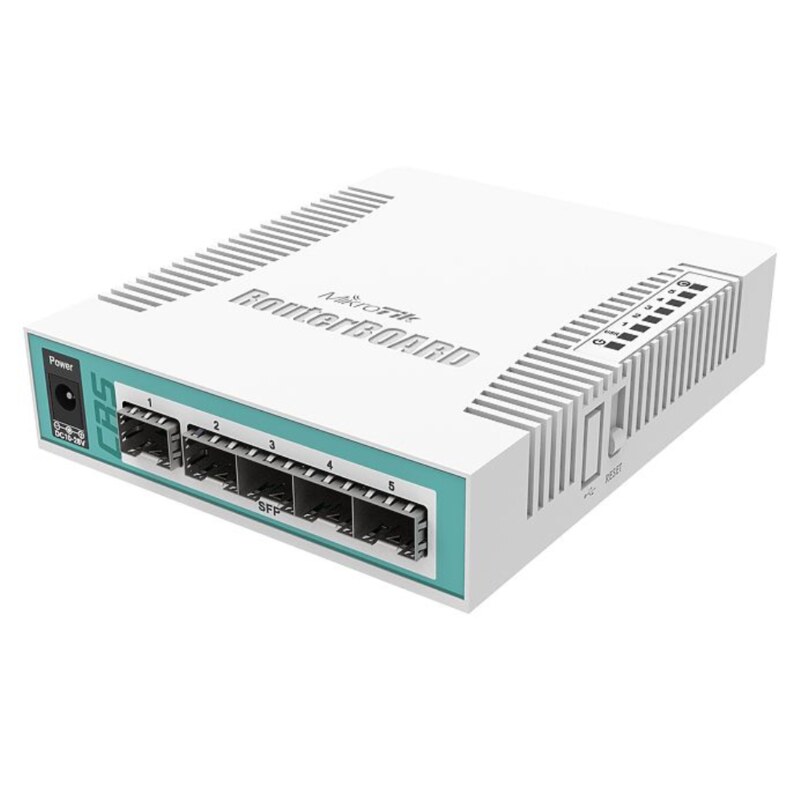 Mikrotik CRS106-1C-5S switch Gigabit Ethernet (10/100/1000) Energía sobre Ethernet (PoE) Blanco