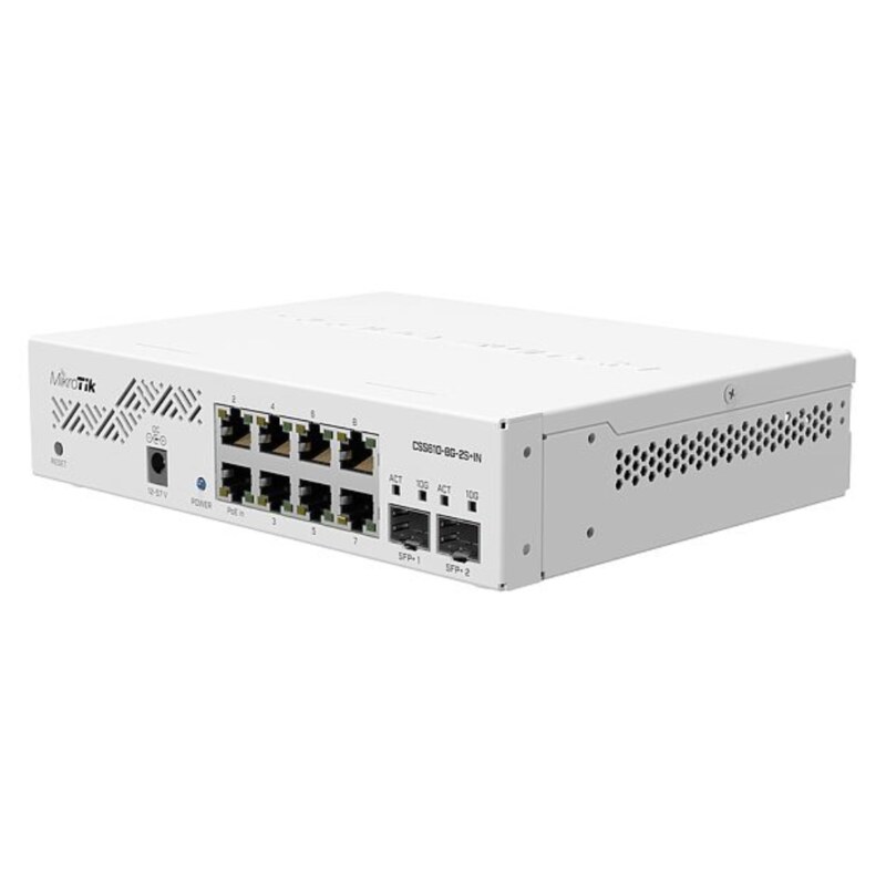Mikrotik CSS610-8G-2S+IN switch Gigabit Ethernet (10/100/1000) Energía sobre Ethernet (PoE) Blanco