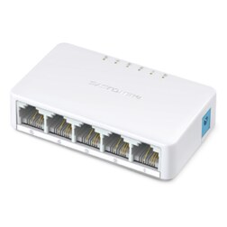 Mercusys MS105 switch No administrado Fast Ethernet (10/100) Blanco