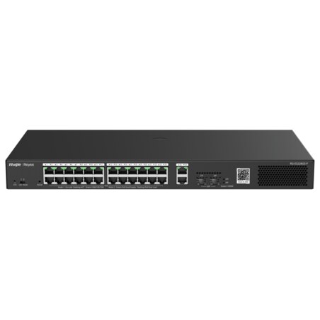 Ruijie Networks RG-ES228GS-P switch Gestionado Gigabit Ethernet (10/100/1000) Energía sobre Ethernet (PoE) Negro