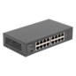 Lanberg RSGE-16 switch No administrado Gigabit Ethernet (10/100/1000) 1U Negro
