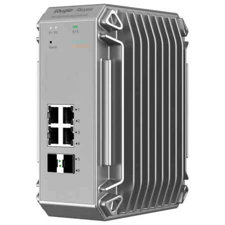 Ruijie Networks RG-NIS3100-4GT2SFP-HP switch Gestionado L2 Gigabit Ethernet (10/100/1000) Energía sobre Ethernet (PoE) Gris