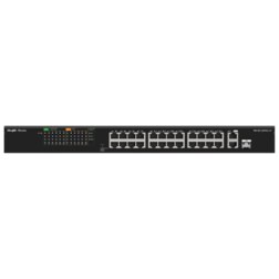 Ruijie Networks RG-ES126FGS-LP switch No administrado L2 Fast Ethernet (10/100) Energía sobre Ethernet (PoE) Negro