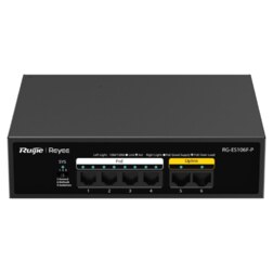 Ruijie Networks RG-ES106F-P switch No administrado L2 Fast Ethernet (10/100) Energía sobre Ethernet (PoE) Negro
