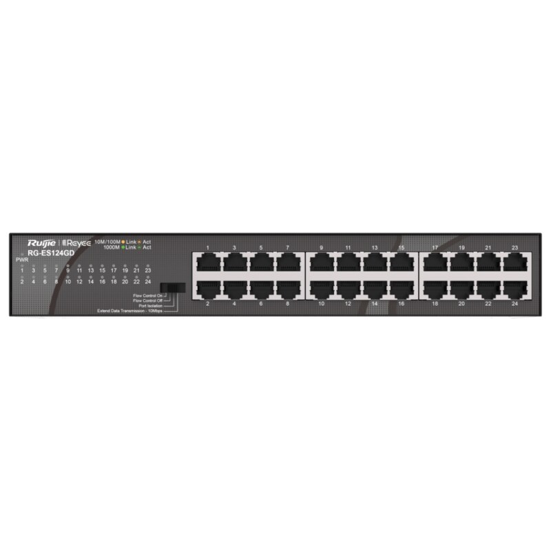 Ruijie Networks RG-ES124GD switch No administrado Gigabit Ethernet (10/100/1000) Negro