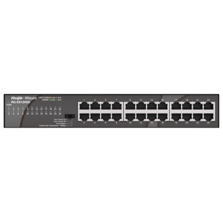 Ruijie Networks RG-ES124GD switch No administrado Gigabit Ethernet (10/100/1000) Negro