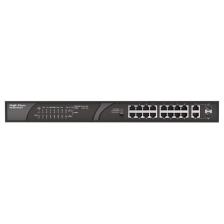 Ruijie Networks RG-ES118S-LP switch No administrado Fast Ethernet (10/100) Energía sobre Ethernet (PoE) Negro