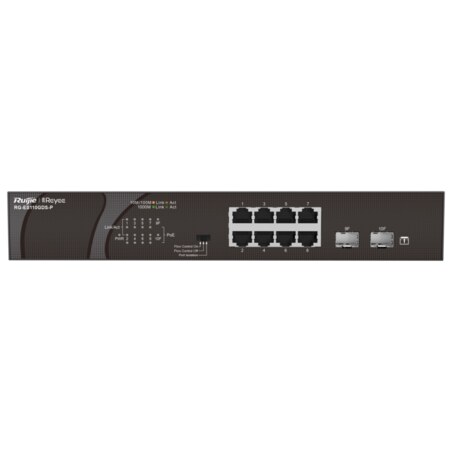 Ruijie Networks RG-ES110GDS-P switch No administrado Gigabit Ethernet (10/100/1000) Energía sobre Ethernet (PoE) Negro