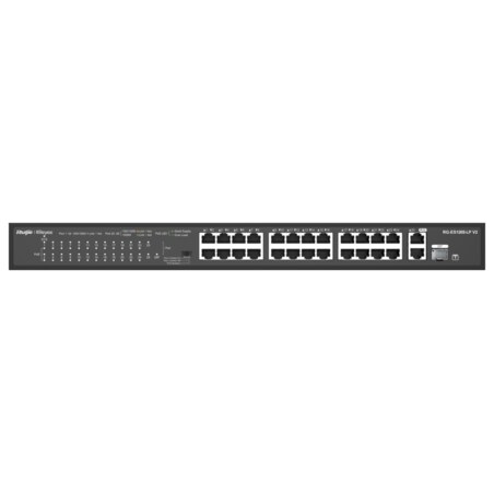Ruijie Networks RG-ES126S-LP V2 switch No administrado Fast Ethernet (10/100) Energía sobre Ethernet (PoE) Negro