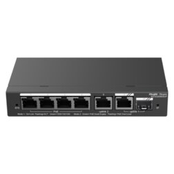 Ruijie Networks RG-ES206GS-P switch Gestionado L2 Gigabit Ethernet (10/100/1000) Energía sobre Ethernet (PoE) Negro