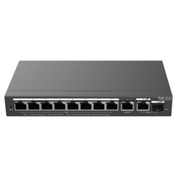 Ruijie Networks RG-ES210GS-P switch Gestionado L2 Gigabit Ethernet (10/100/1000) Energía sobre Ethernet (PoE) Negro