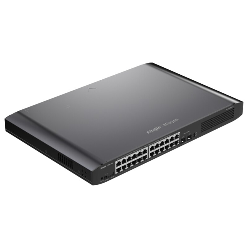 Ruijie Networks RG-ES226GC-P switch Gestionado L2 Gigabit Ethernet (10/100/1000) Energía sobre Ethernet (PoE) Negro