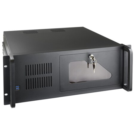 TooQ RACK-406N-USB3 armario rack Bastidor de pared Negro