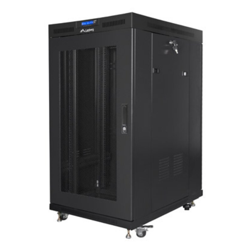 Lanberg FF01-8022-23BL armario rack 22U Rack o bastidor independiente Negro