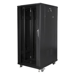 Lanberg FF01-6827-12B armario rack 27U Rack o bastidor independiente Negro