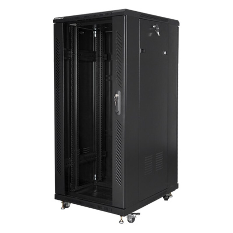 Lanberg FF01-6827-12B armario rack 27U Rack o bastidor independiente Negro