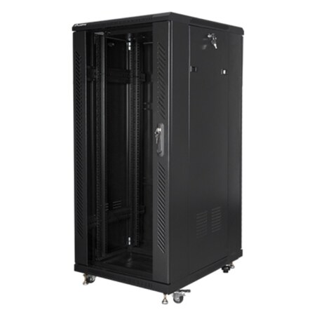 Lanberg FF01-6827-12B armario rack 27U Rack o bastidor independiente Negro