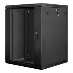 Lanberg WF01-6615-10B armario rack 15U Bastidor de pared Negro