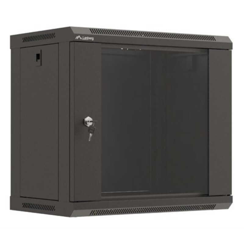 Lanberg WF03-5309-10B armario rack 9U Bastidor de pared Negro