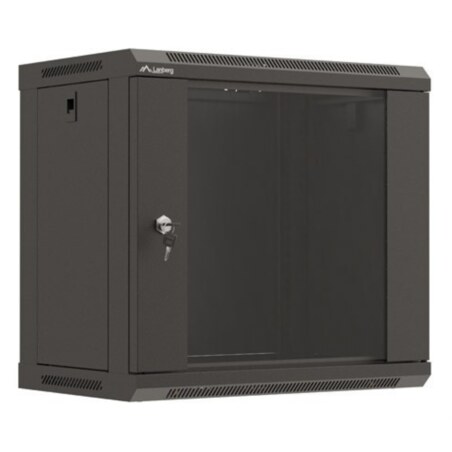 Lanberg WF03-5309-10B armario rack 9U Bastidor de pared Negro