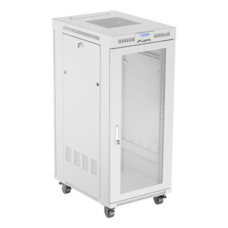 Lanberg FF01-6827-23SL armario rack 27U Bastidor para instalación en suelo Gris