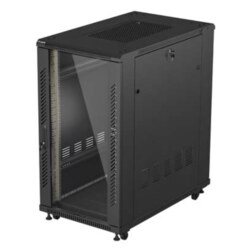 Lanberg FF01-6022-12B armario rack 22U Rack o bastidor independiente Negro
