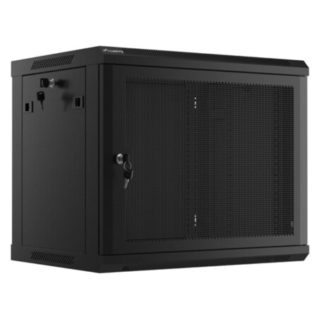 Lanberg WF01-6409-23B armario rack 9U Bastidor de pared Negro