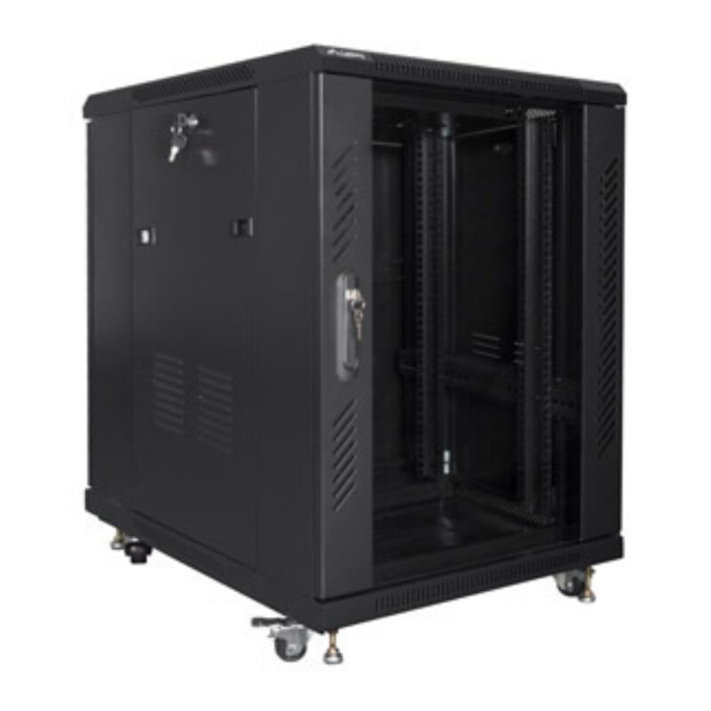 Lanberg FF01-6815-12B armario rack 15U Rack o bastidor independiente Negro