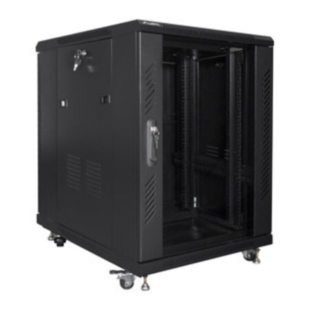 Lanberg FF01-6815-12B armario rack 15U Rack o bastidor independiente Negro