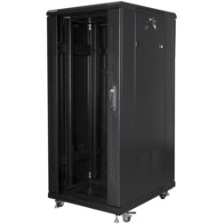 Lanberg FF01-6827-12BL armario rack 27U Rack o bastidor independiente Negro