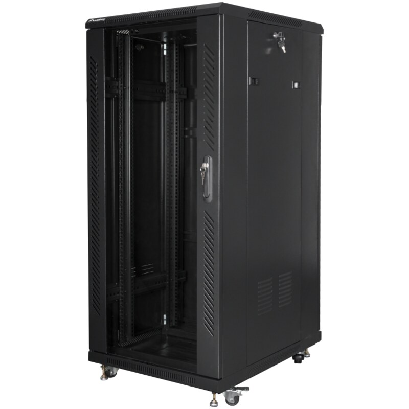 Lanberg FF01-6827-12BL armario rack 27U Rack o bastidor independiente Negro